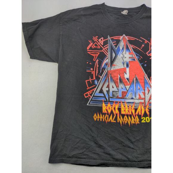 Def Leppard Rock Brigade Official Member 2015 T Shirt Size 2XL XXL Black - Picture 3 of 12